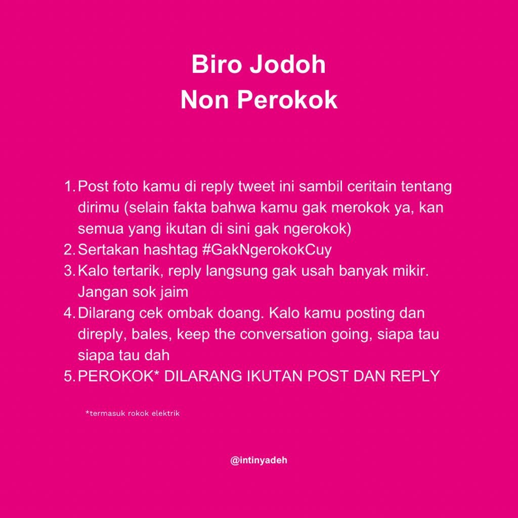 #GakNgerokokCuy